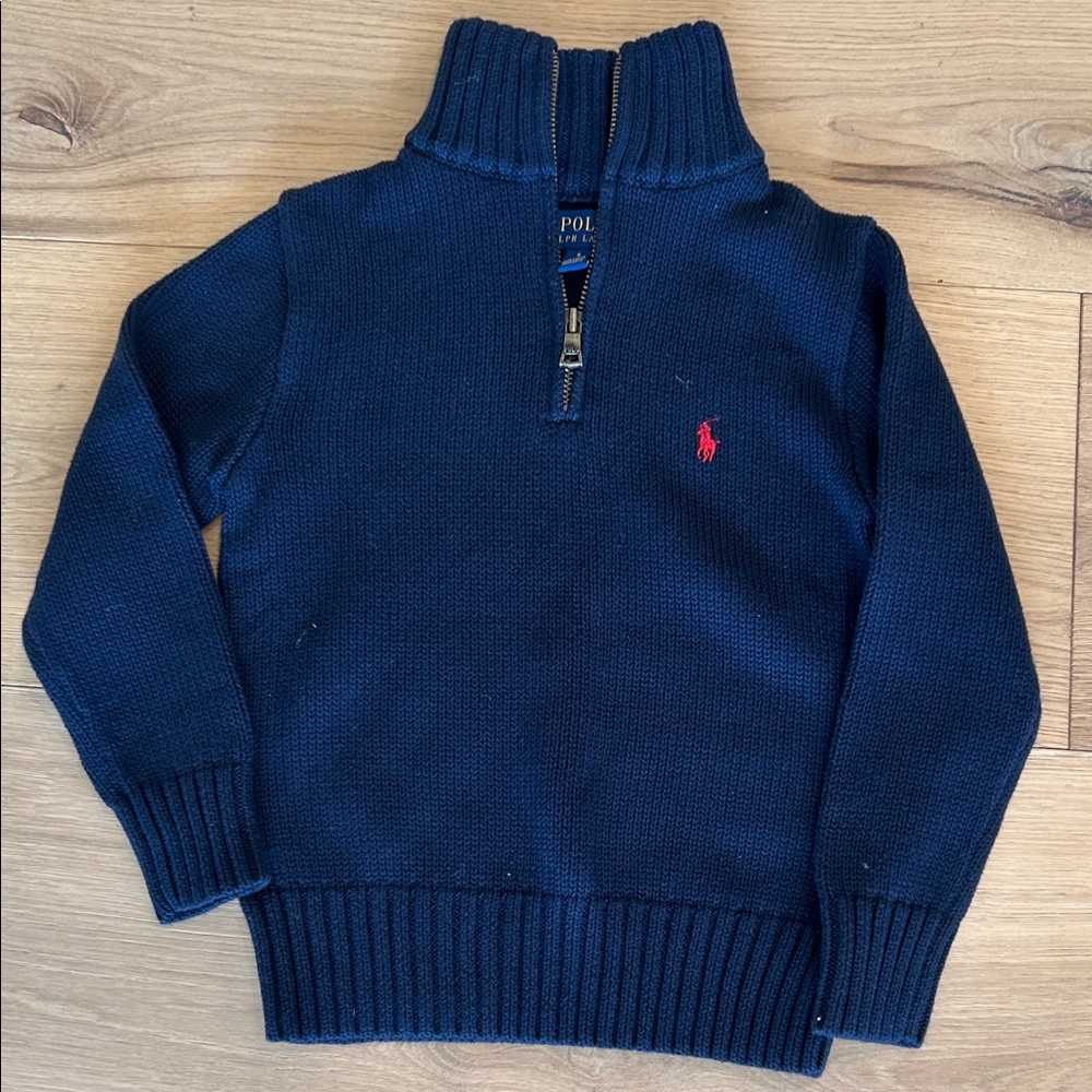 Polo | Boy’s Dark Blue  1/2 Zip Sweater (Size 5)